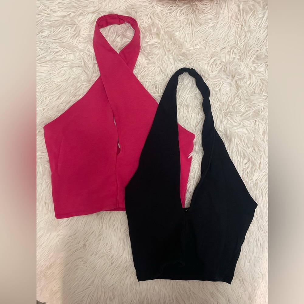 Two Zara Halter Tops